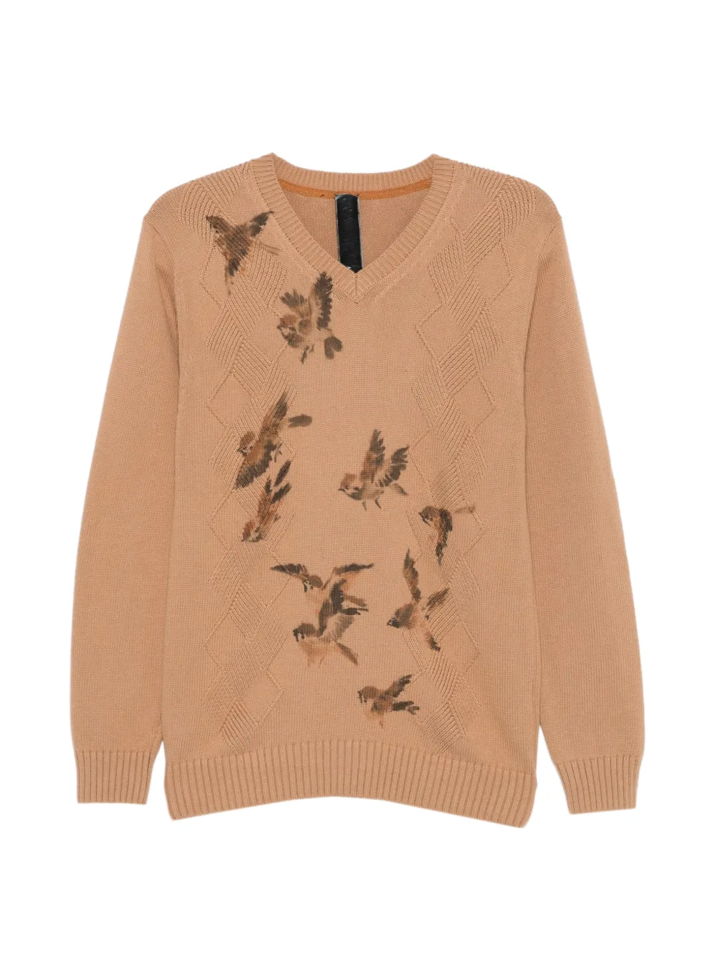 Ka Wa Key V-neck diamond sweater - Toni neutri