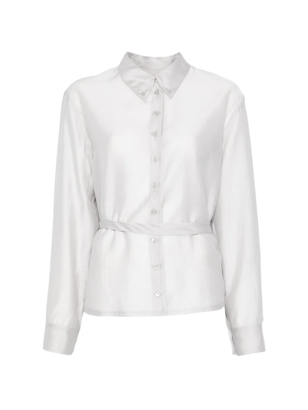 Low Classic sheer shirred blouse - Grigio