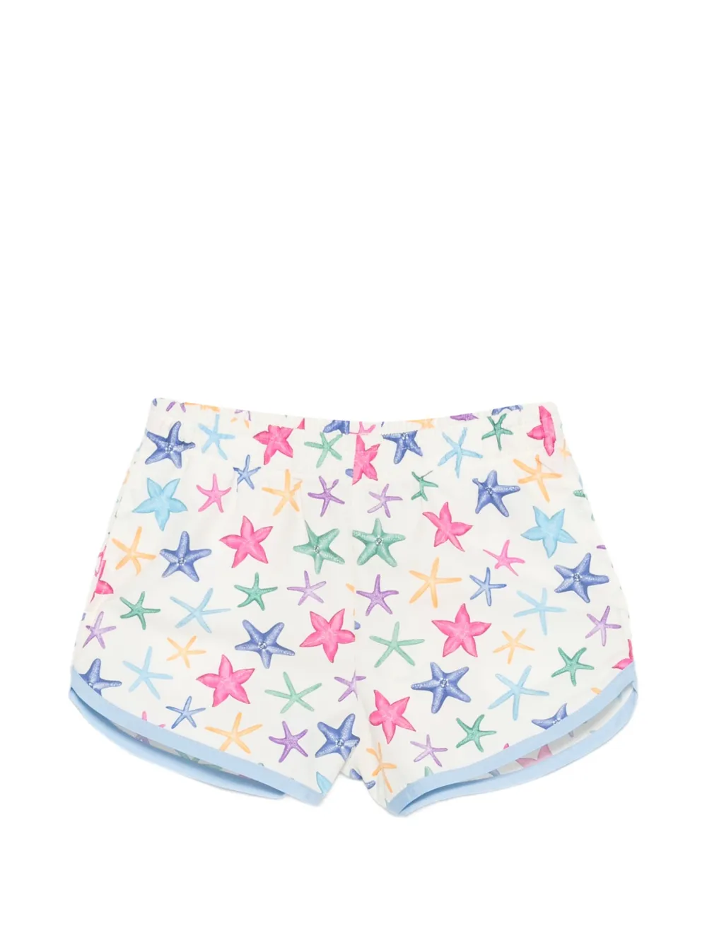 MC2 Saint Barth Kids Francie String starfish-print swim shorts - Toni neutri