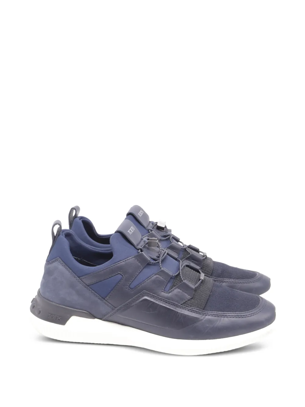 Tod's Vintage No_Code low-top leather sneakers - Blu