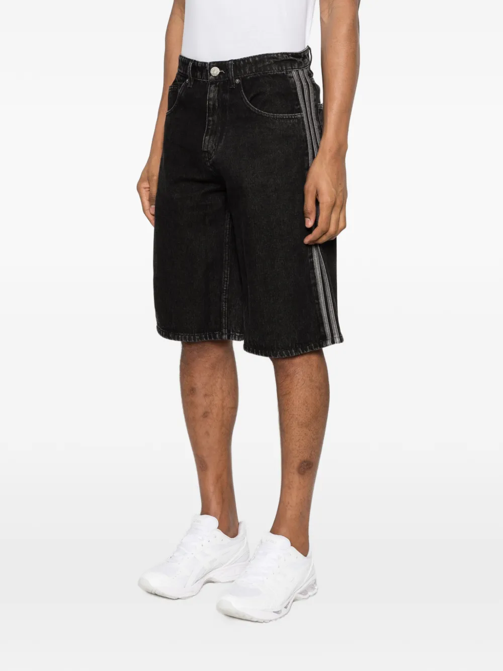 adidas Gestreepte shorts Zwart