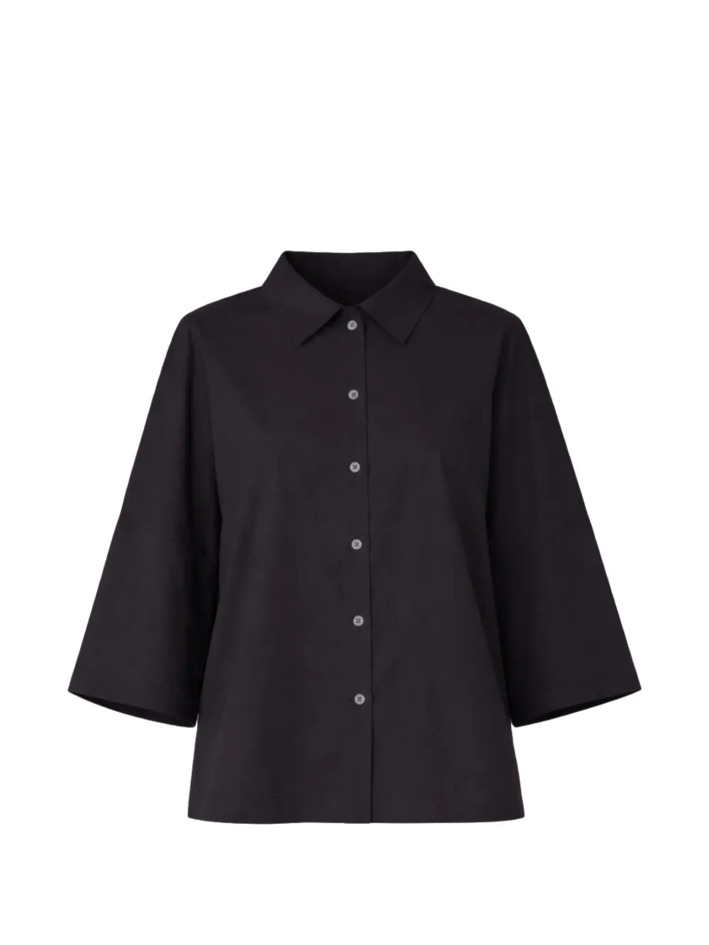 Liviana Conti button flared shirt - Nero