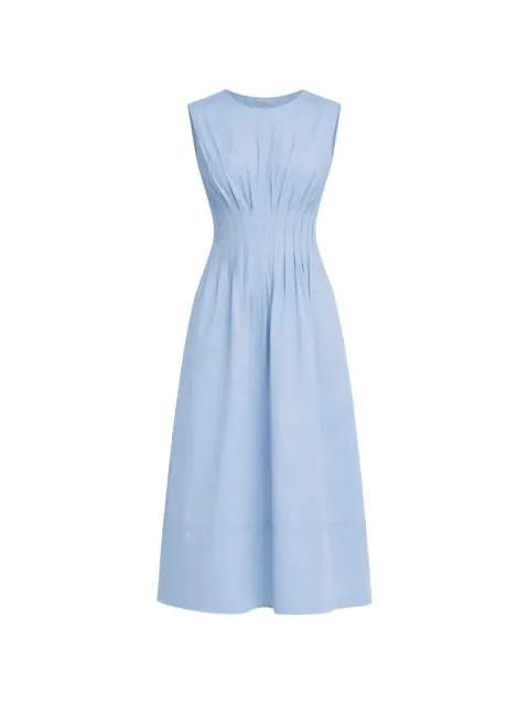 Semicouture gathered-detail midi dress