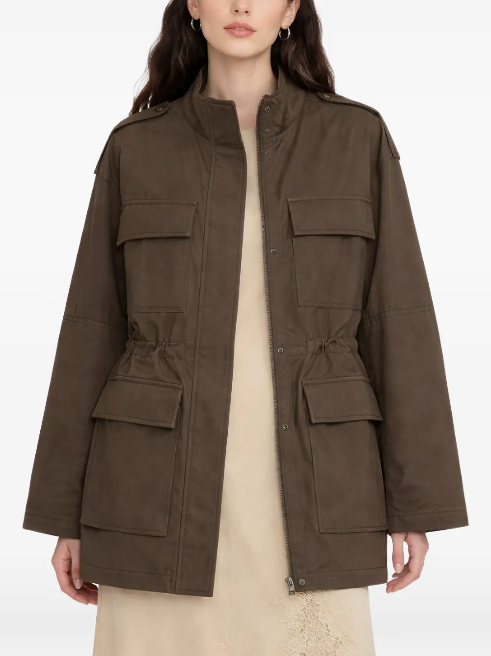  Semicouture Flap-pocket Jacket - Brown 