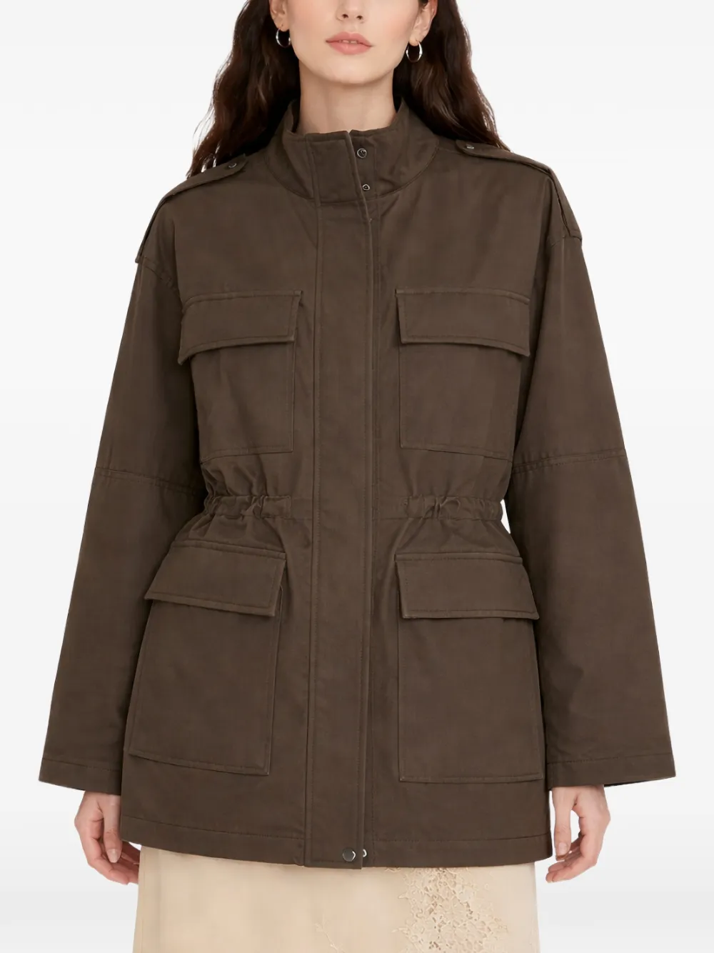  Semicouture Flap-pocket Jacket - Brown 