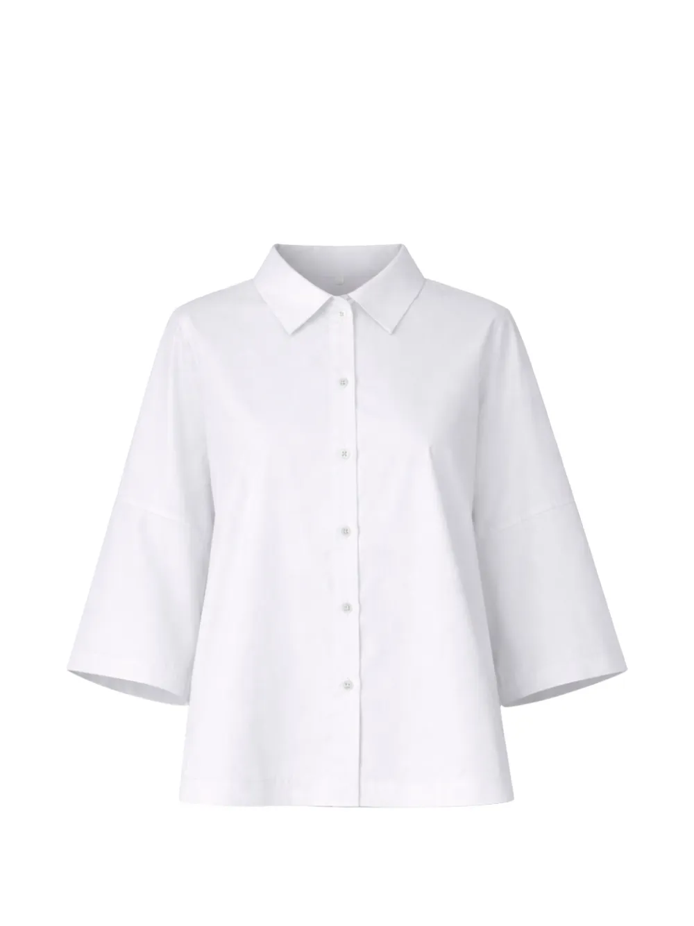 Liviana Conti Flora flared-sleeve shirt - Bianco