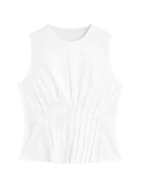 Semicouture pleated-detail top