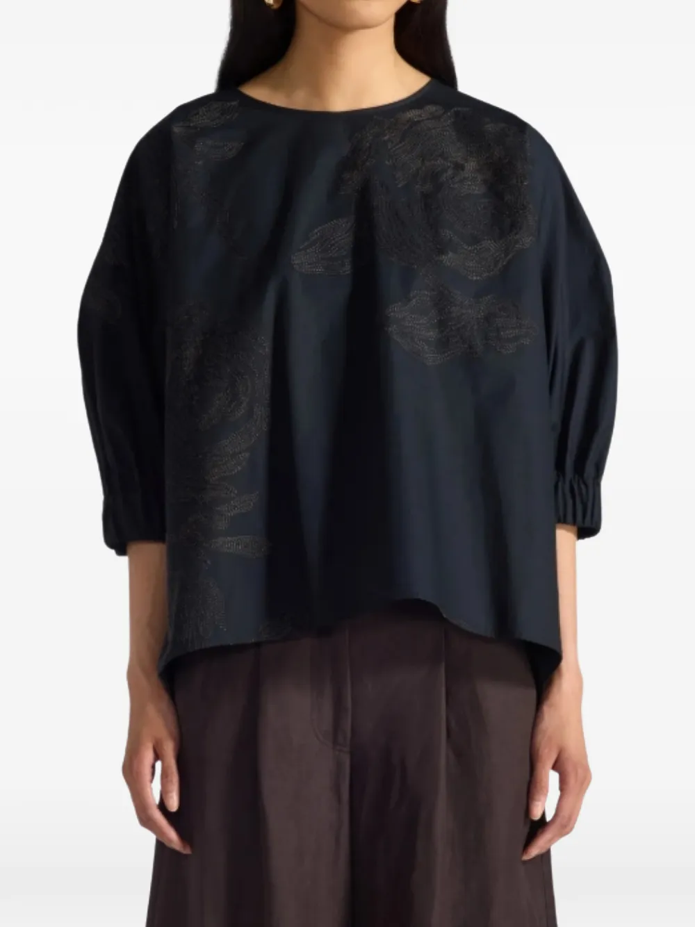 Liviana Conti Angie floral blouse - Blu