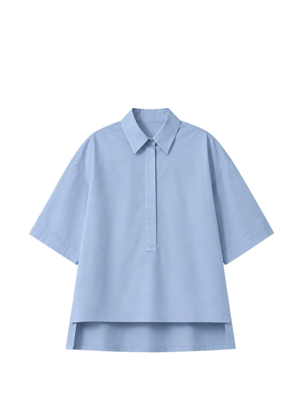 Liviana Conti Millie high-low popover shirt - Blu