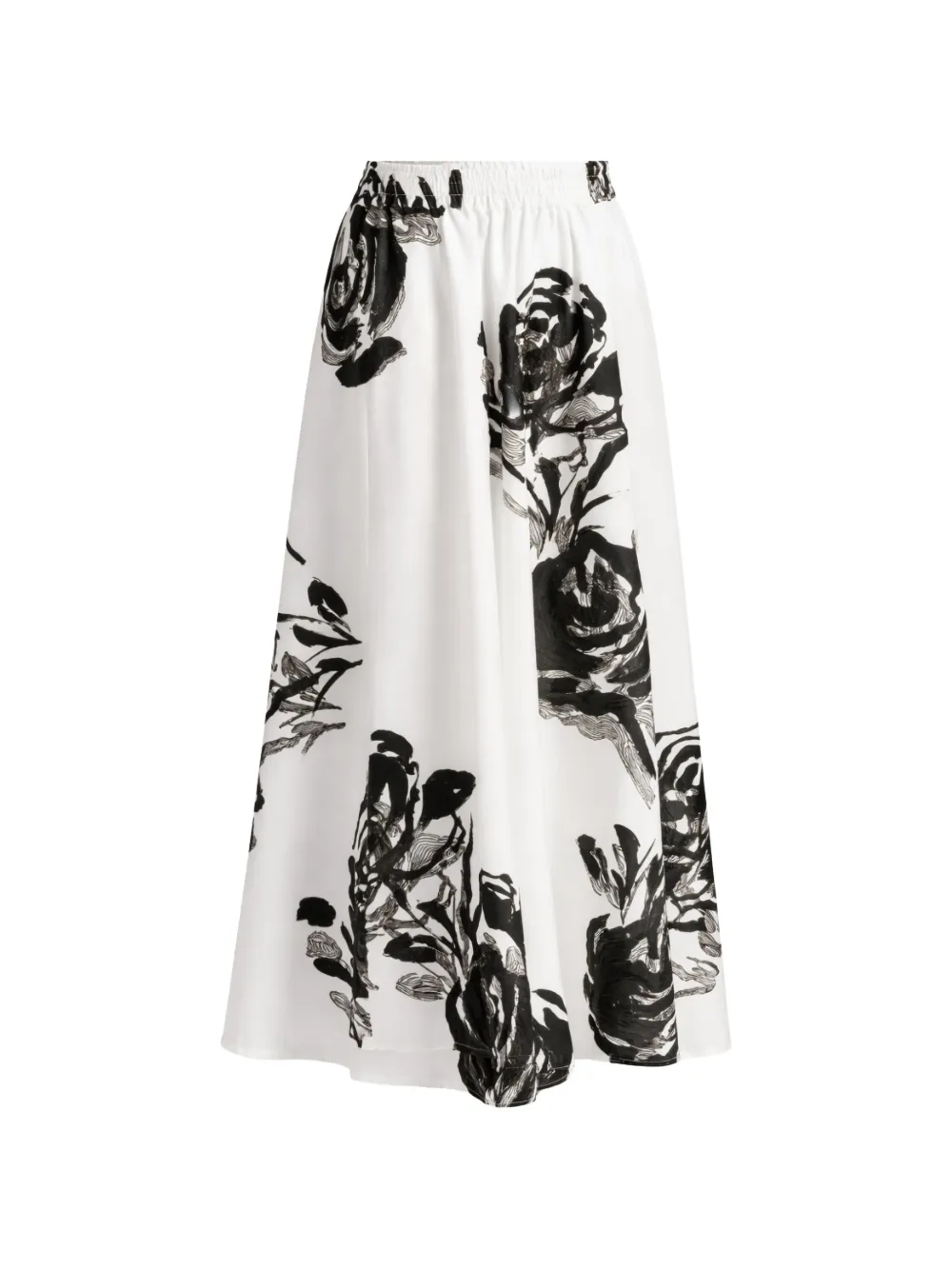 Liviana Conti Indira floral-print maxi skirt - Bianco