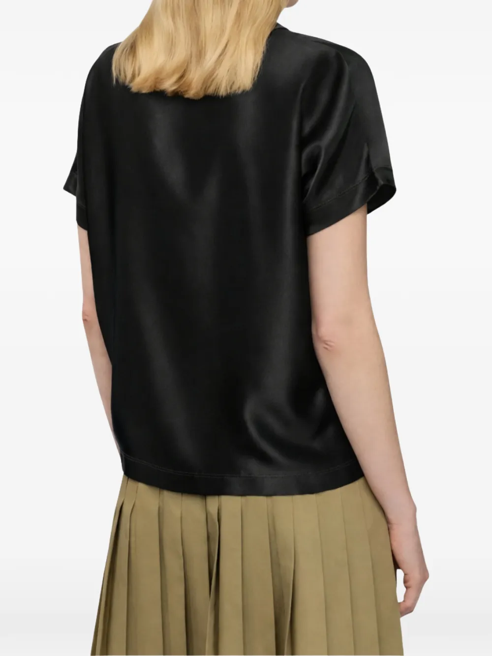 Semicouture T-shirt met ronde hals Zwart