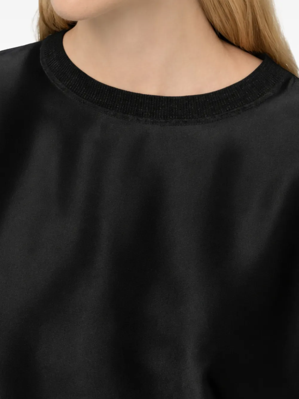 Semicouture T-shirt met ronde hals Zwart