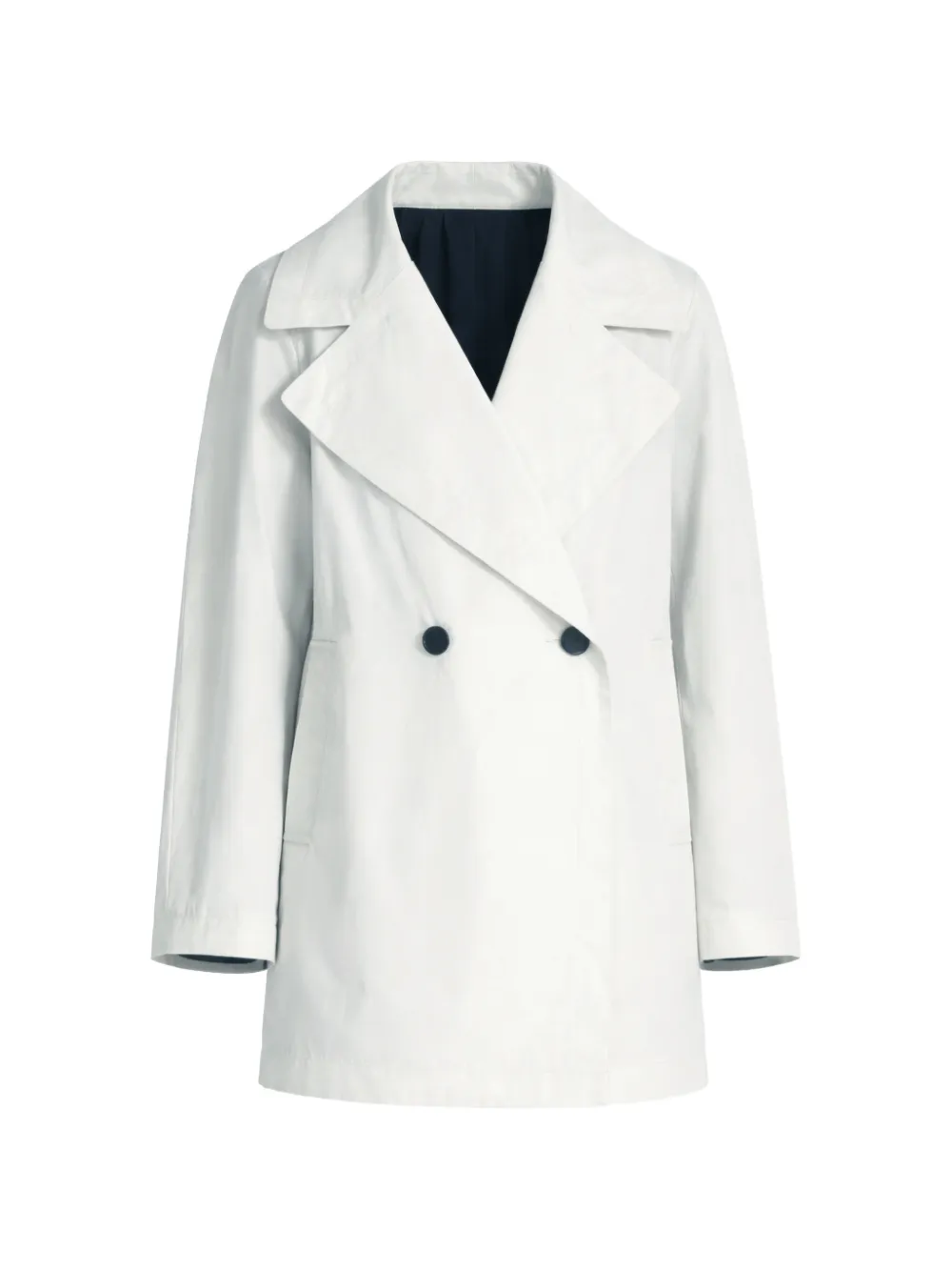 Liviana Conti Wallace button-fastening coat - Bianco