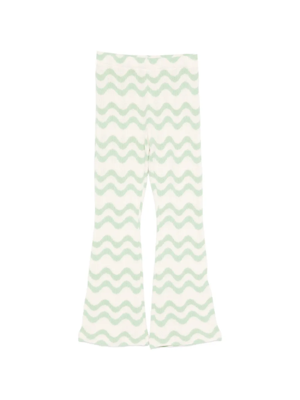MC2 Saint Barth Kids Gwenda wave-print trousers - Toni neutri