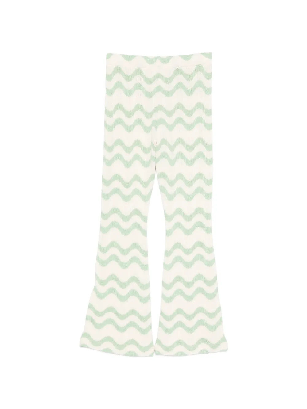 Gwenda Wave-Print Trousers