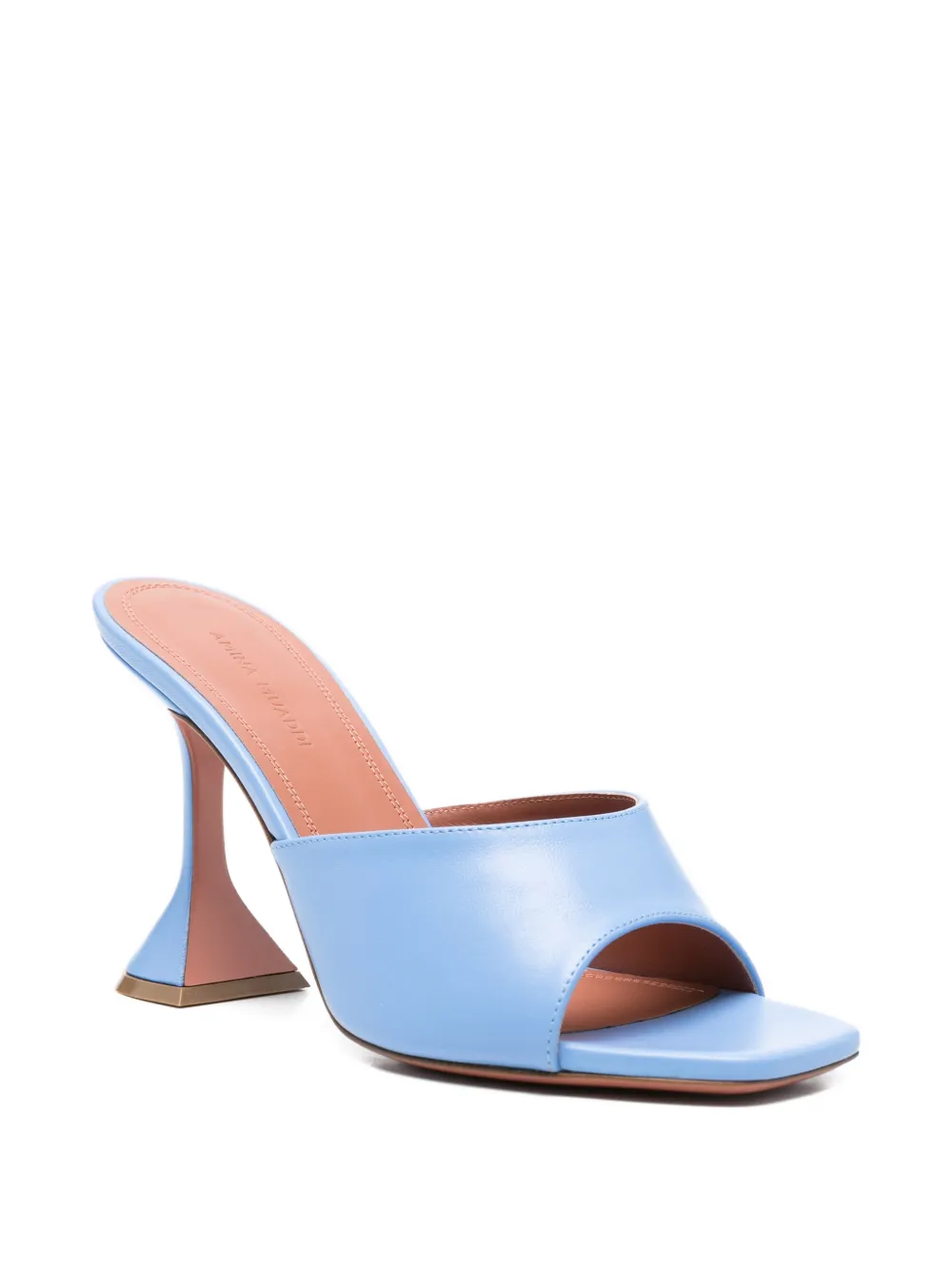 Amina Muaddi Lupita pumps met vierkante neus Blauw