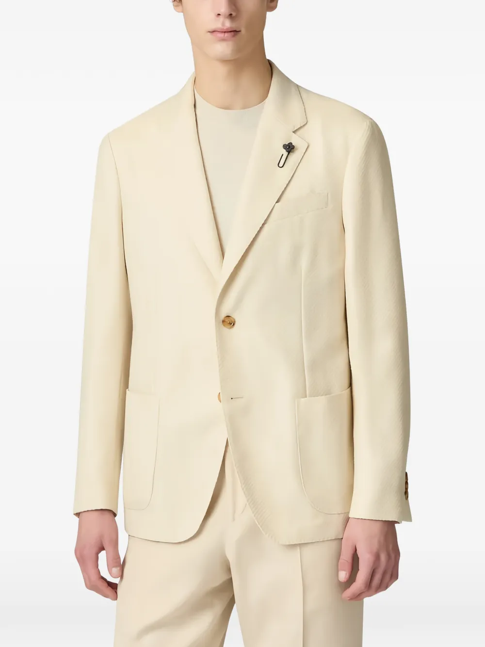  Lardini Single-breasted Blazer - Neutrals 