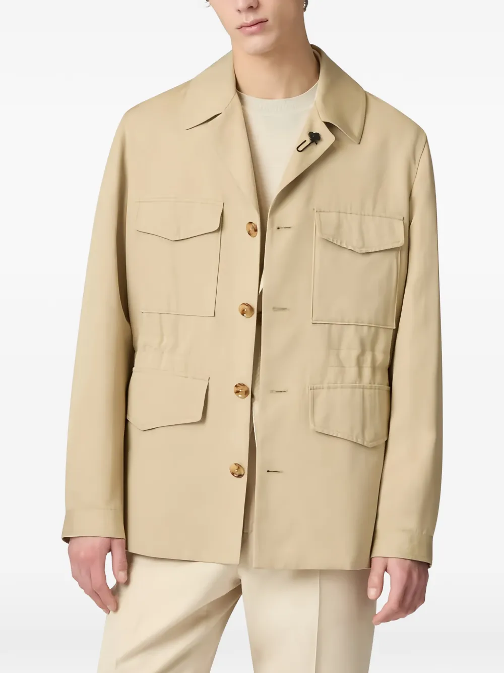 Lardini Veldjack met lange mouwen Beige