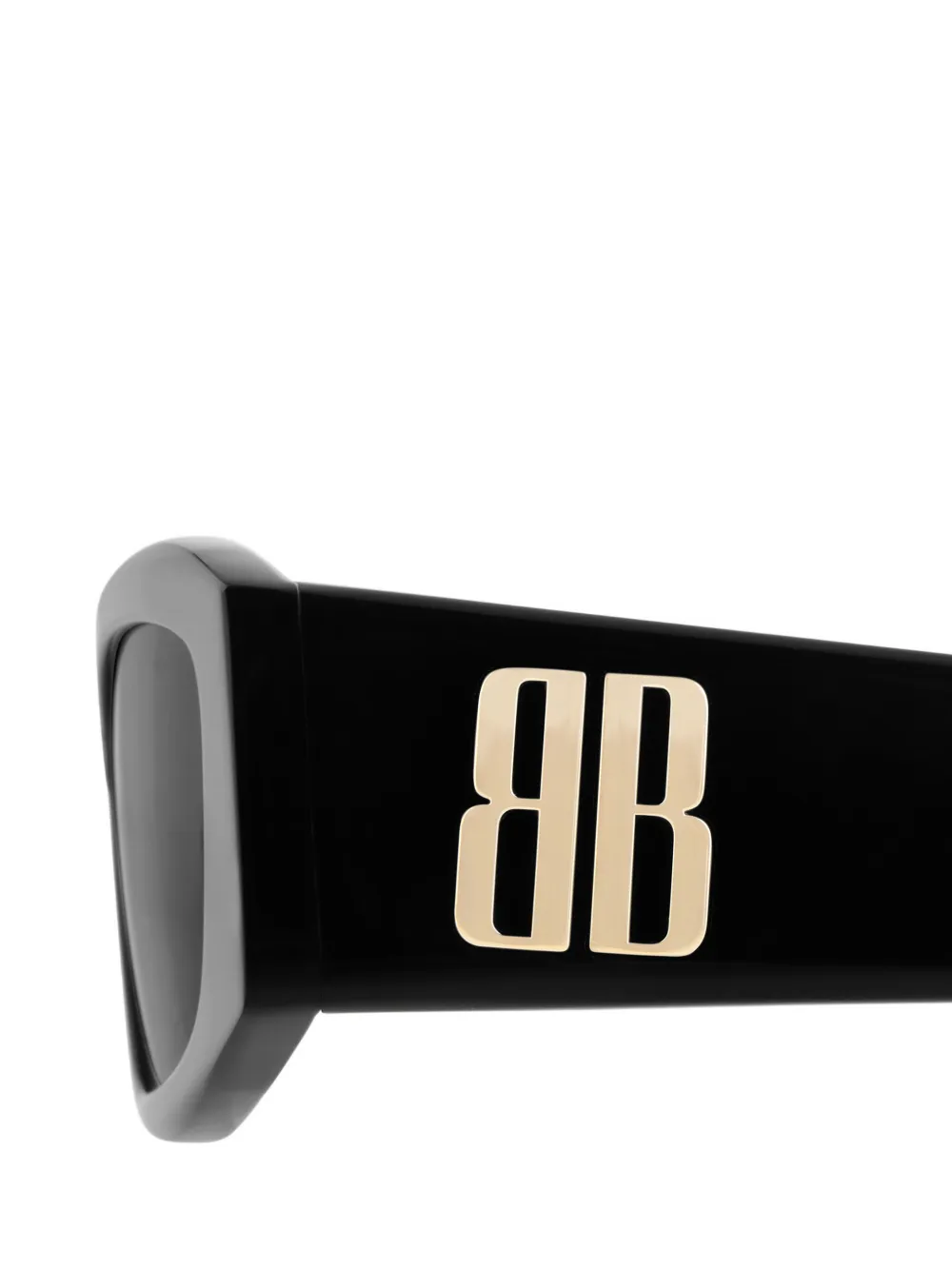 Balenciaga Eyewear Nano zonnebril met rechthoekig montuur Zwart