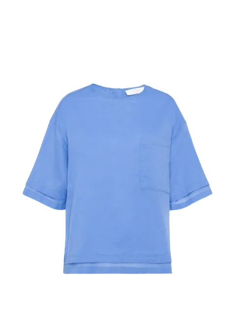 Tela front-pocket short-sleeve T-shirt