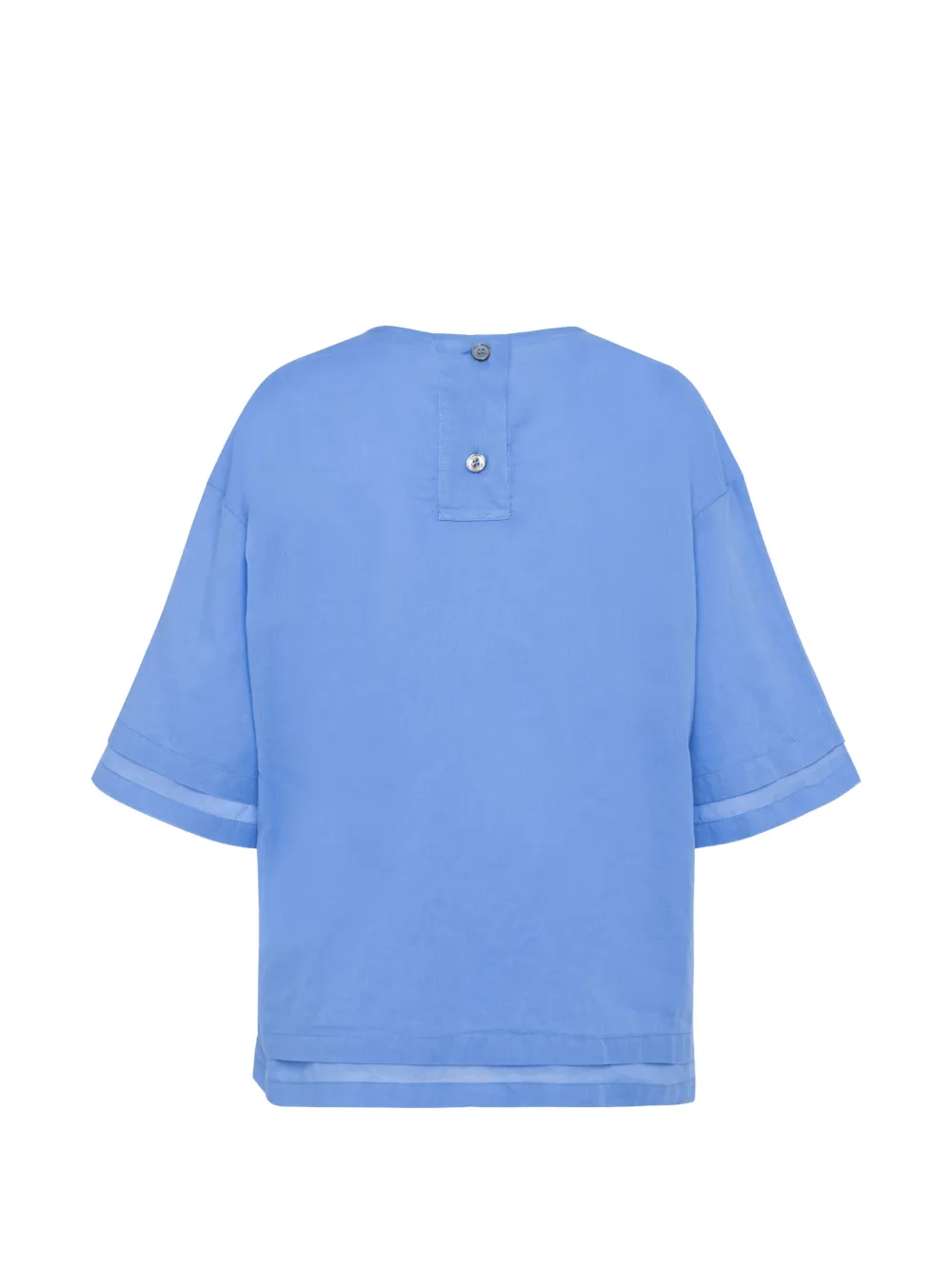 Tela T-shirt met korte mouwen en borstzak Blauw