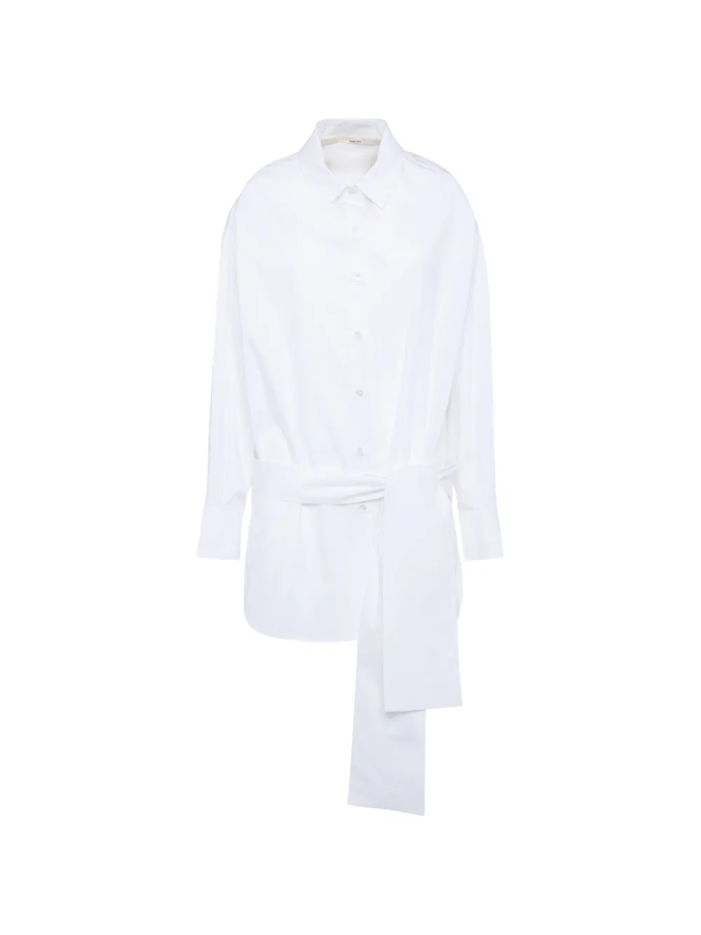 Tela tie-waist shirt - Bianco