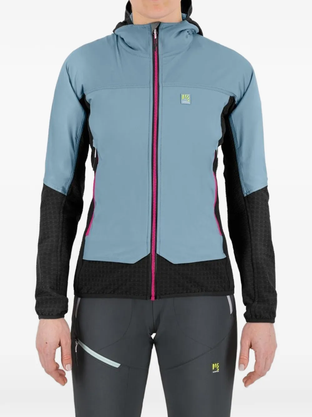 KARPOS Alagna Plus 2.0 W hooded textured-pannels jacket - Blu