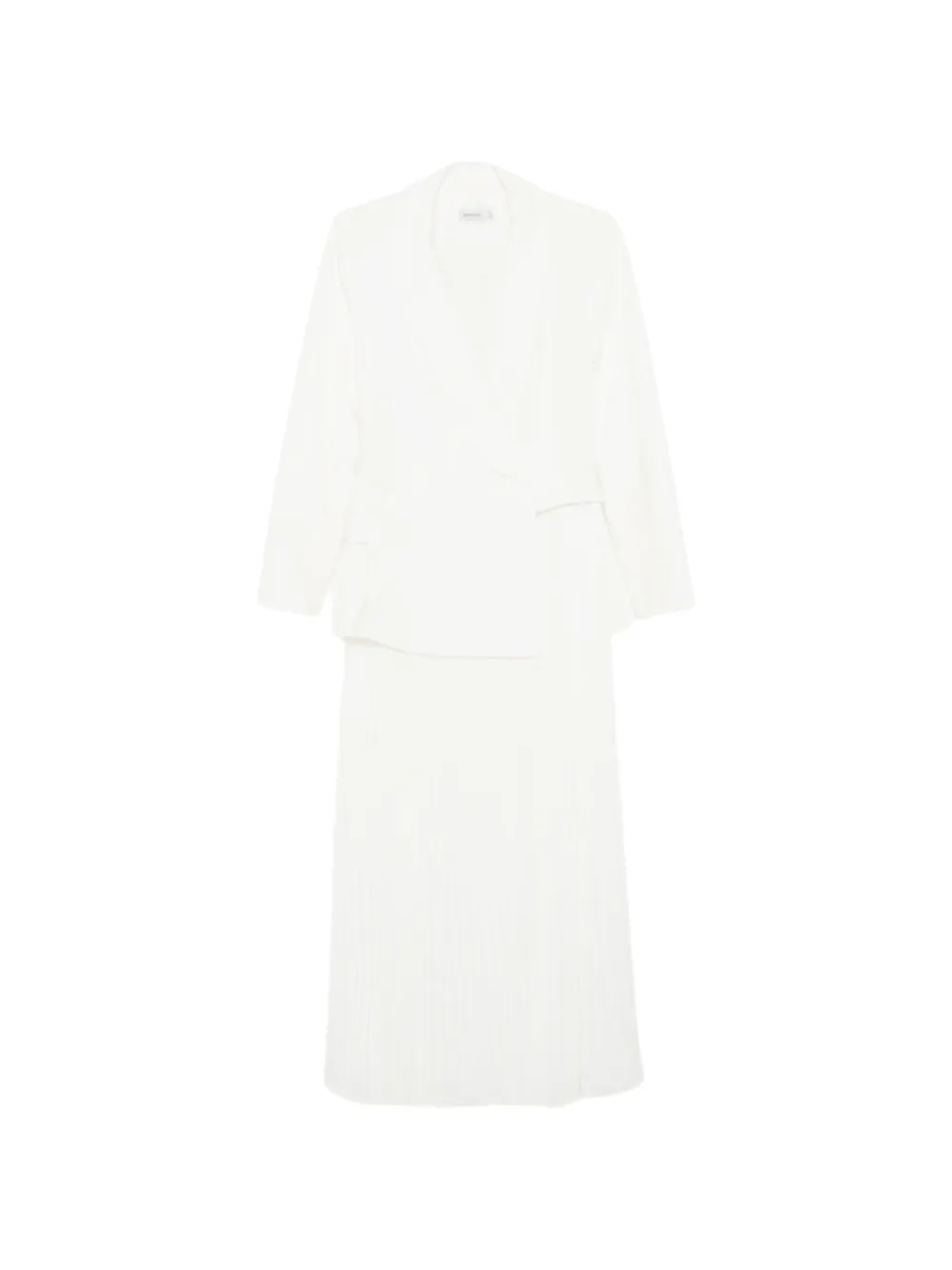 Simkhai Alexandra pleated blazer dress - Bianco