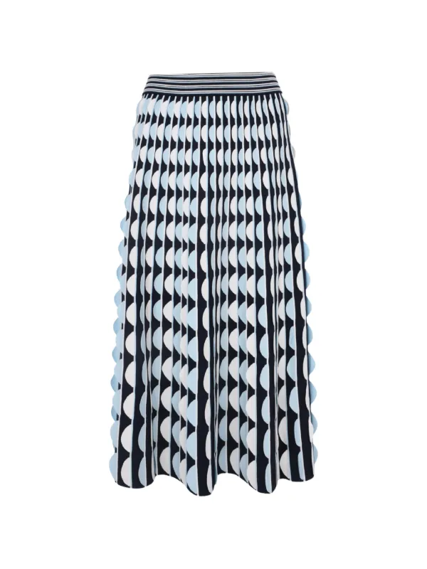 Simkhai Micah Midi Skirt in Blue