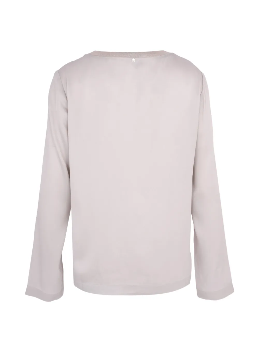 Lorena Antoniazzi T-shirt met metallic afwerking Beige