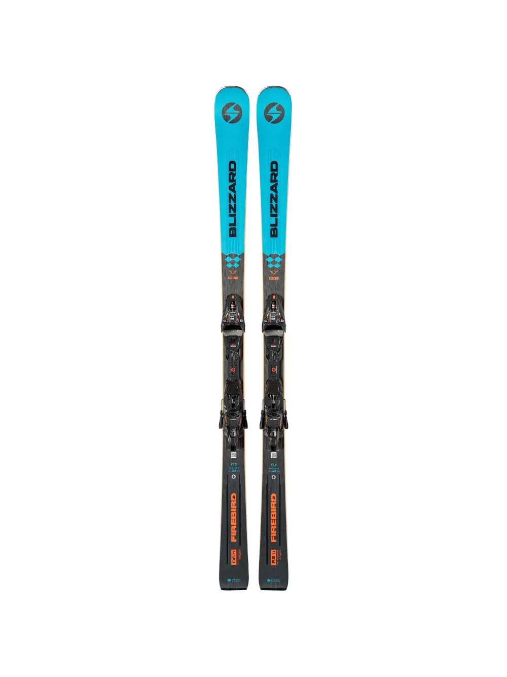 BLIZZARD Firebird 76 Rs Ti + Xcell12 graphic-print skis - Schwarz