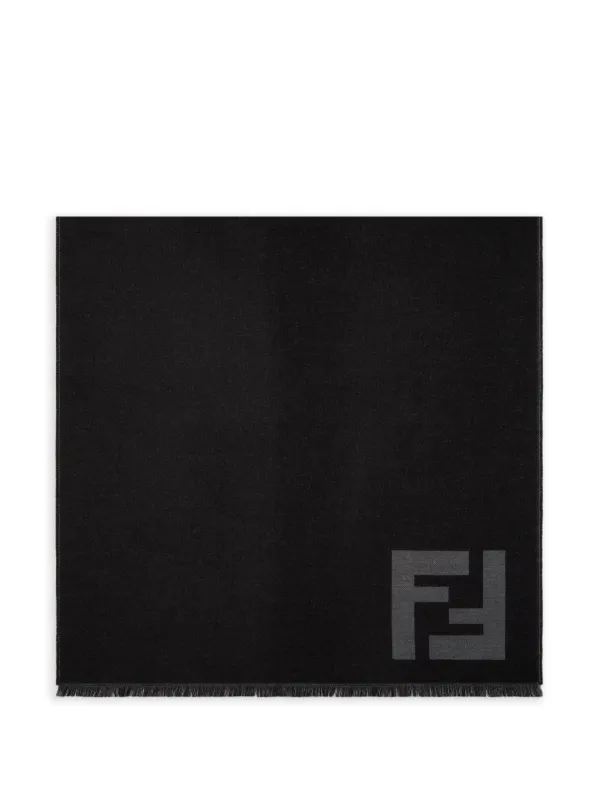 Fendi Wool Scarf in Black