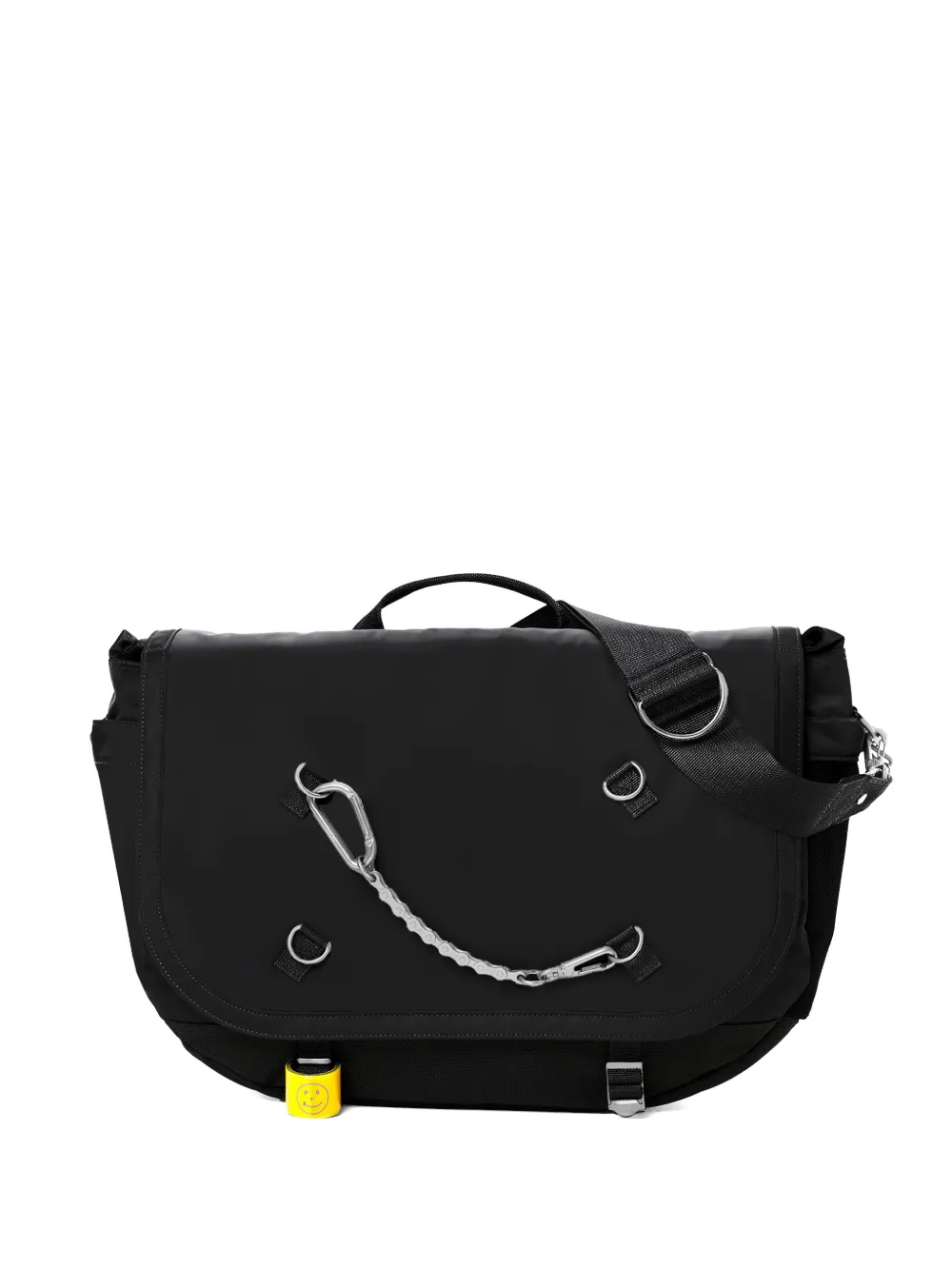 Porter-Yoshida & Co. chain-detail messenger bag - Nero
