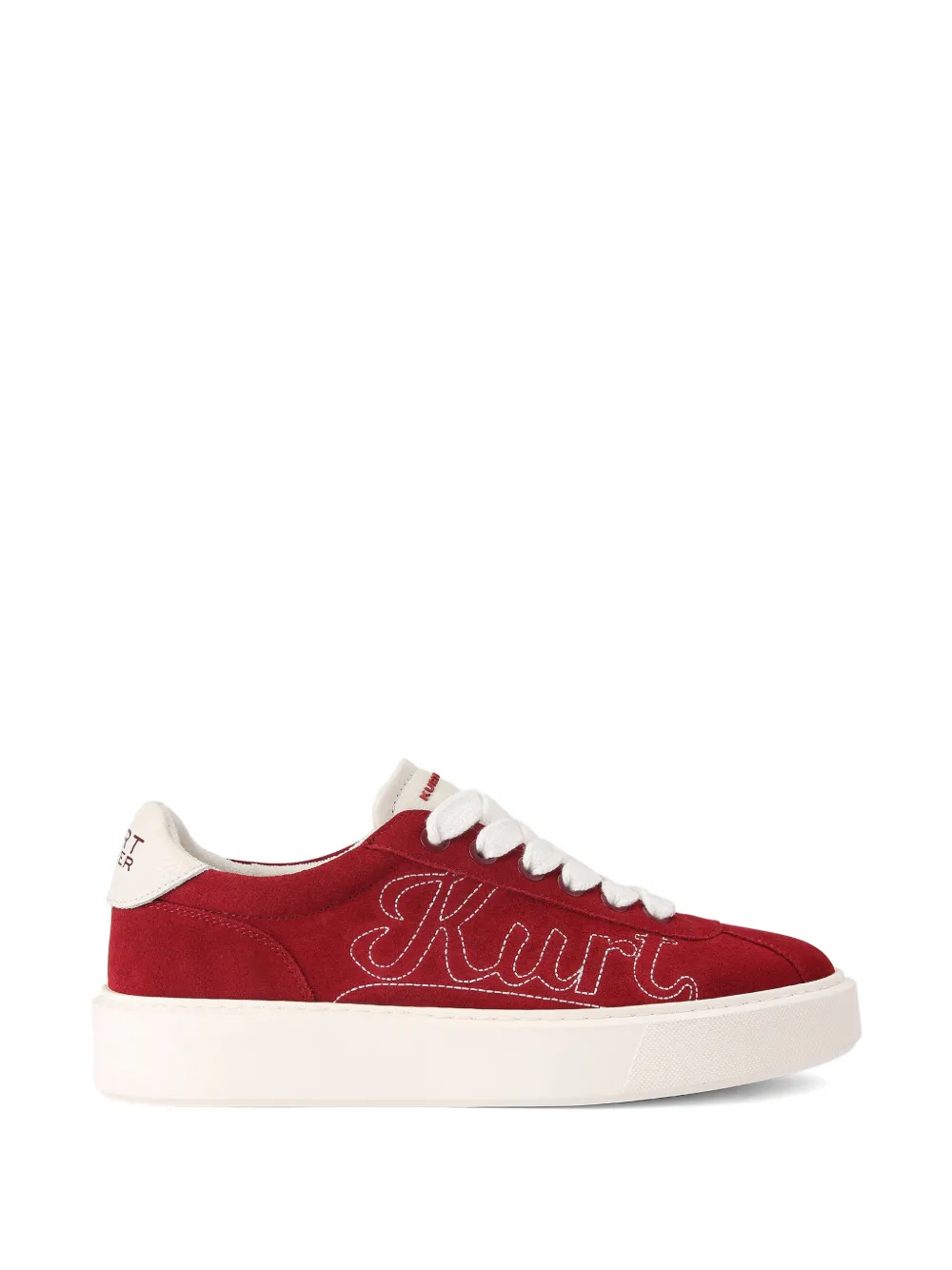 Kurt Geiger London Albion Retro sneakers met geborduurd logo Rood
