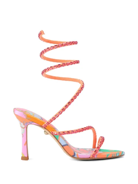 Kurt Geiger London sandales Spiral à talon et brides asymétriques