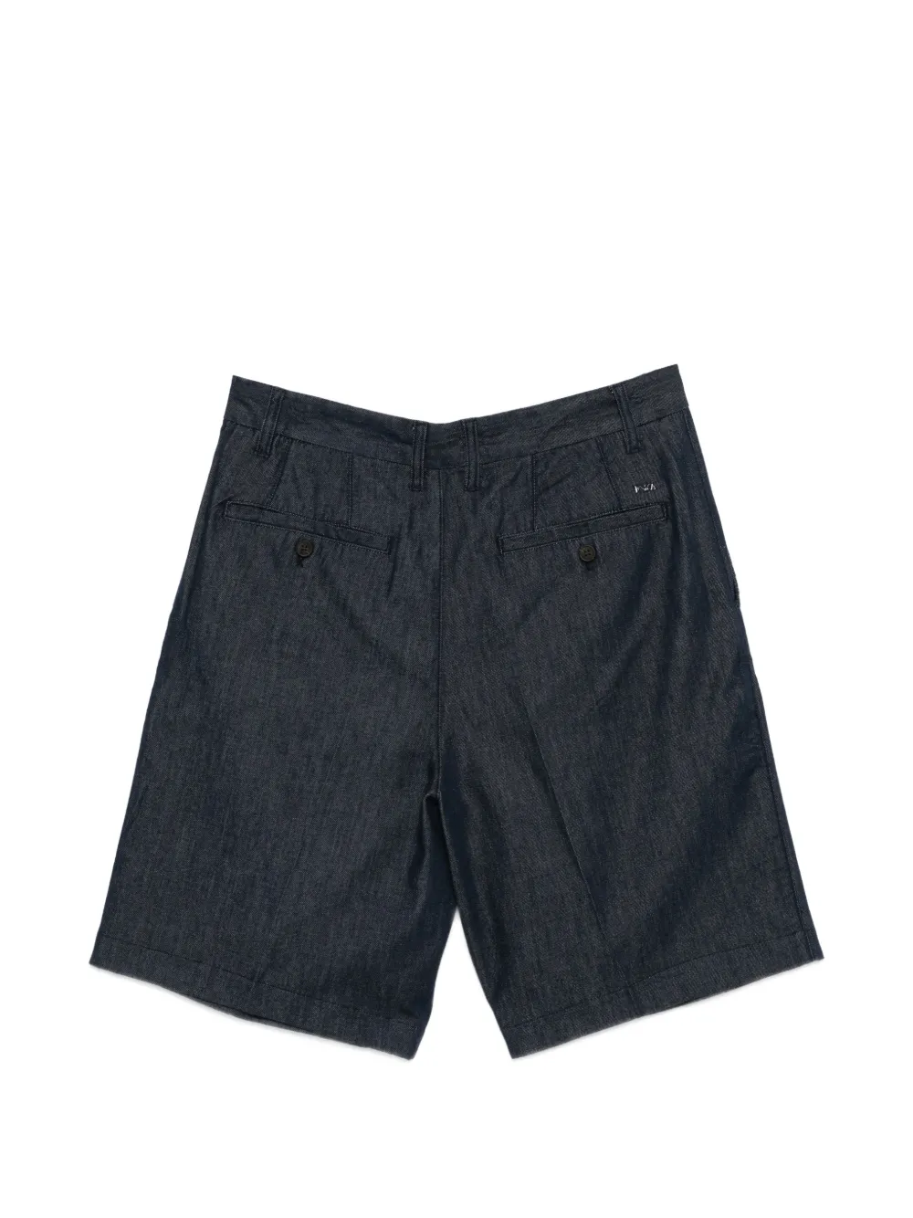 Emporio Armani Capsule geplooide shorts Blauw