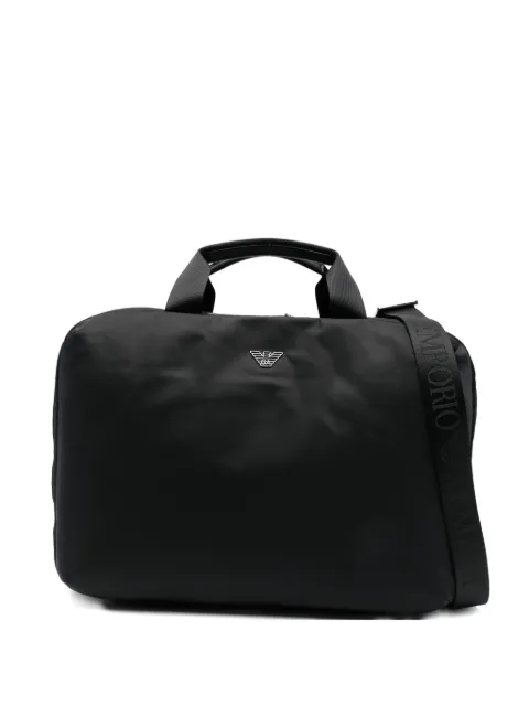 Emporio Armani Reisetasche mit Logo-Schild
