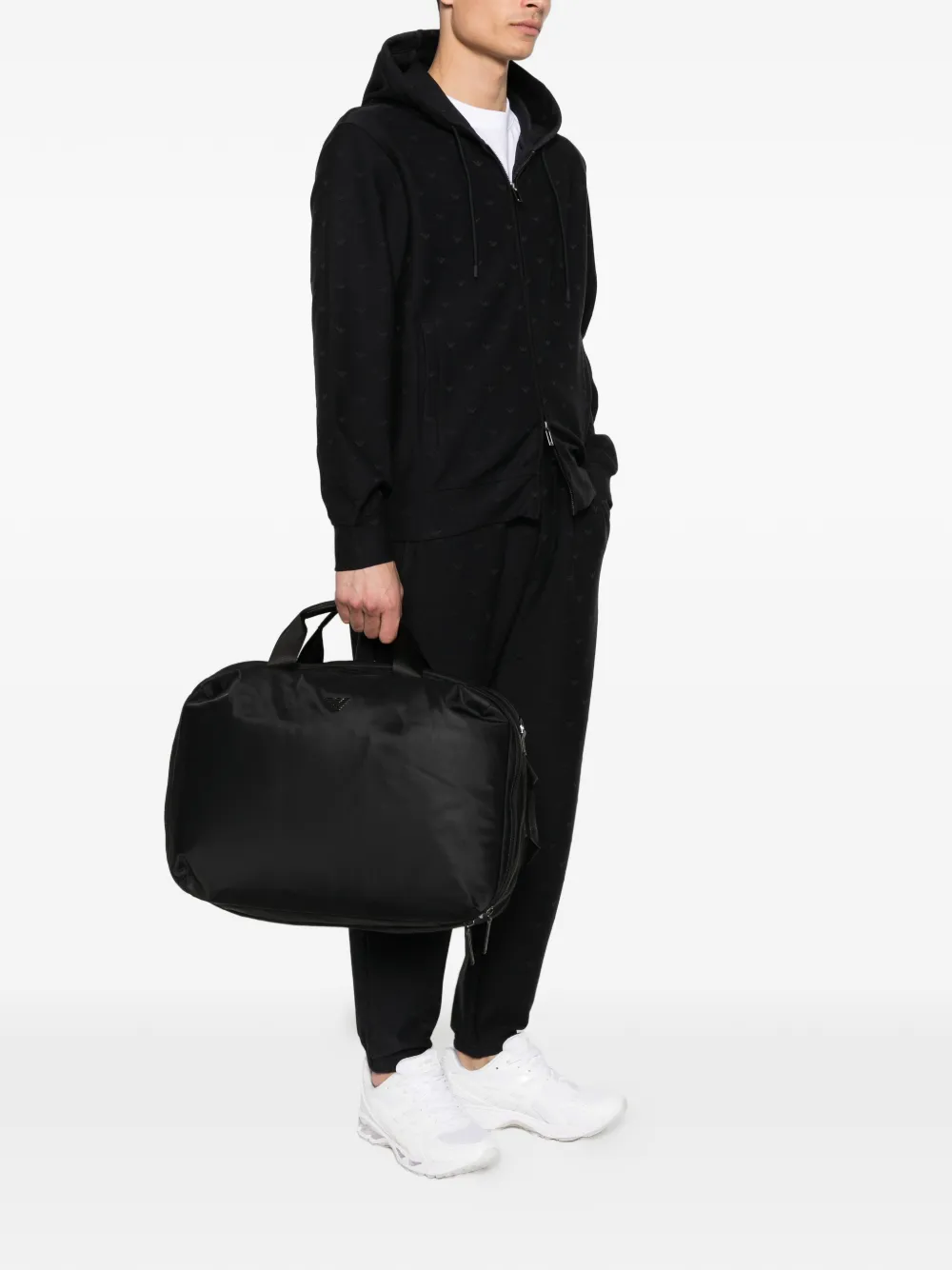 Emporio Armani Reistas met logoplakkaat Zwart