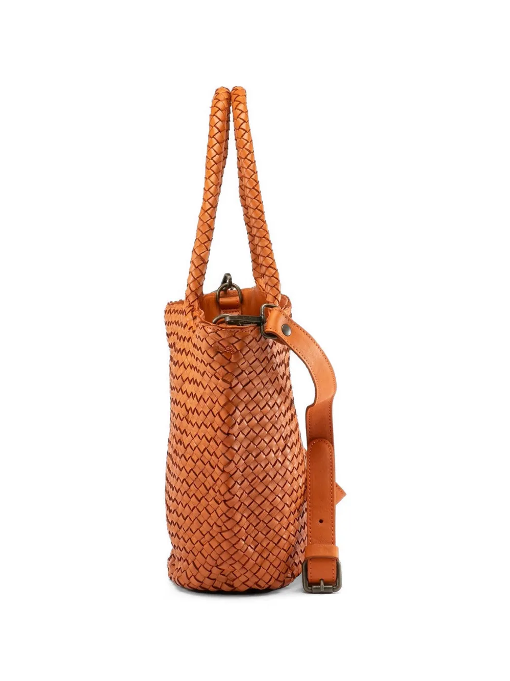  Officine Creative Oc Class 072 Woven Leather Bag - Orange 