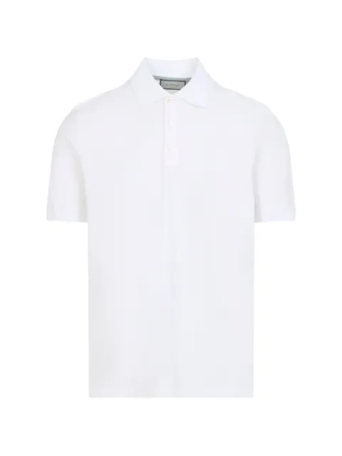 Canali buttoned polo shirt