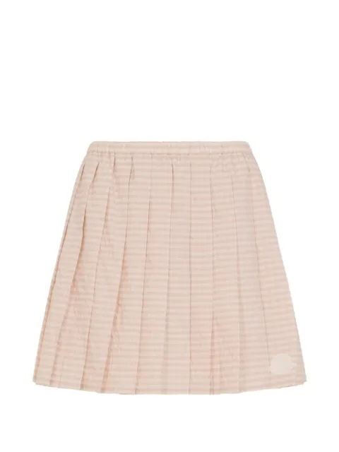 Moncler — gingham pleated skirt