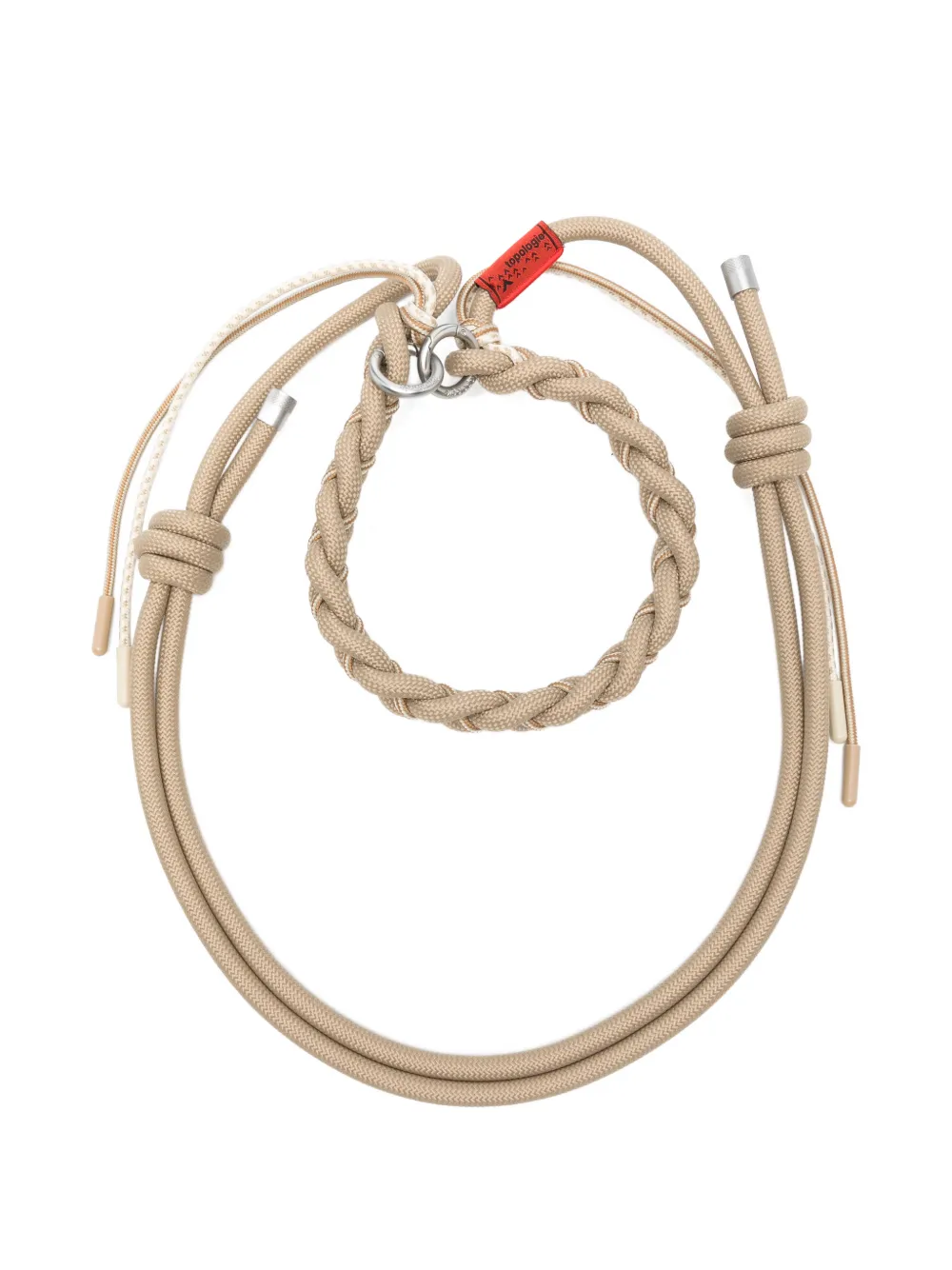 Topologie knotted woven strap - Toni neutri