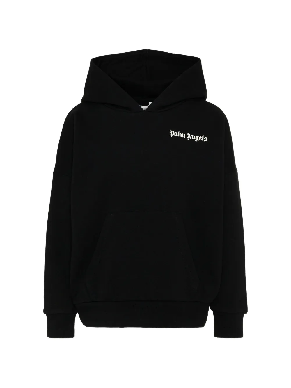 Palm Angels Kids logo-print hoodie - Nero