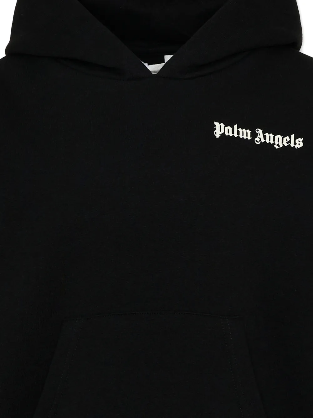 Palm Angels Kids Hoodie met logoprint Zwart