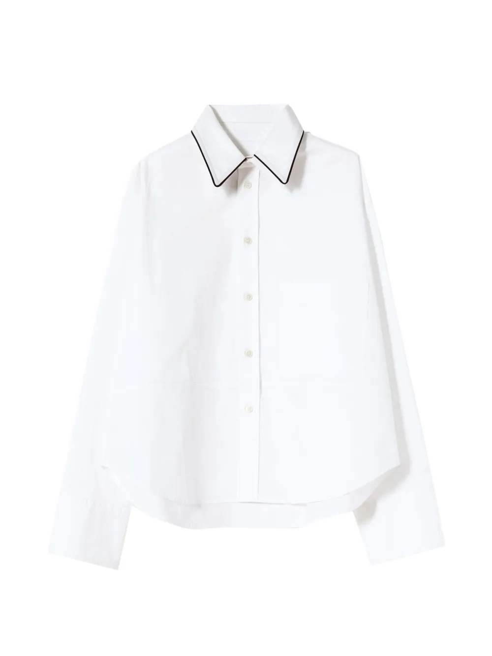Plan C buttoned collar shirt - Bianco