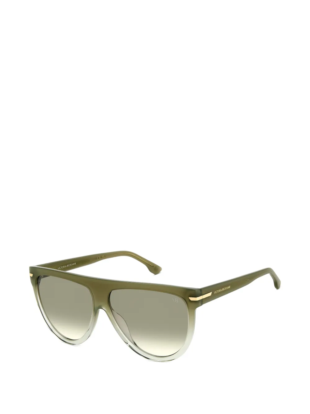 Victoria Beckham Eyewear Zonnebril met piloten montuur Groen