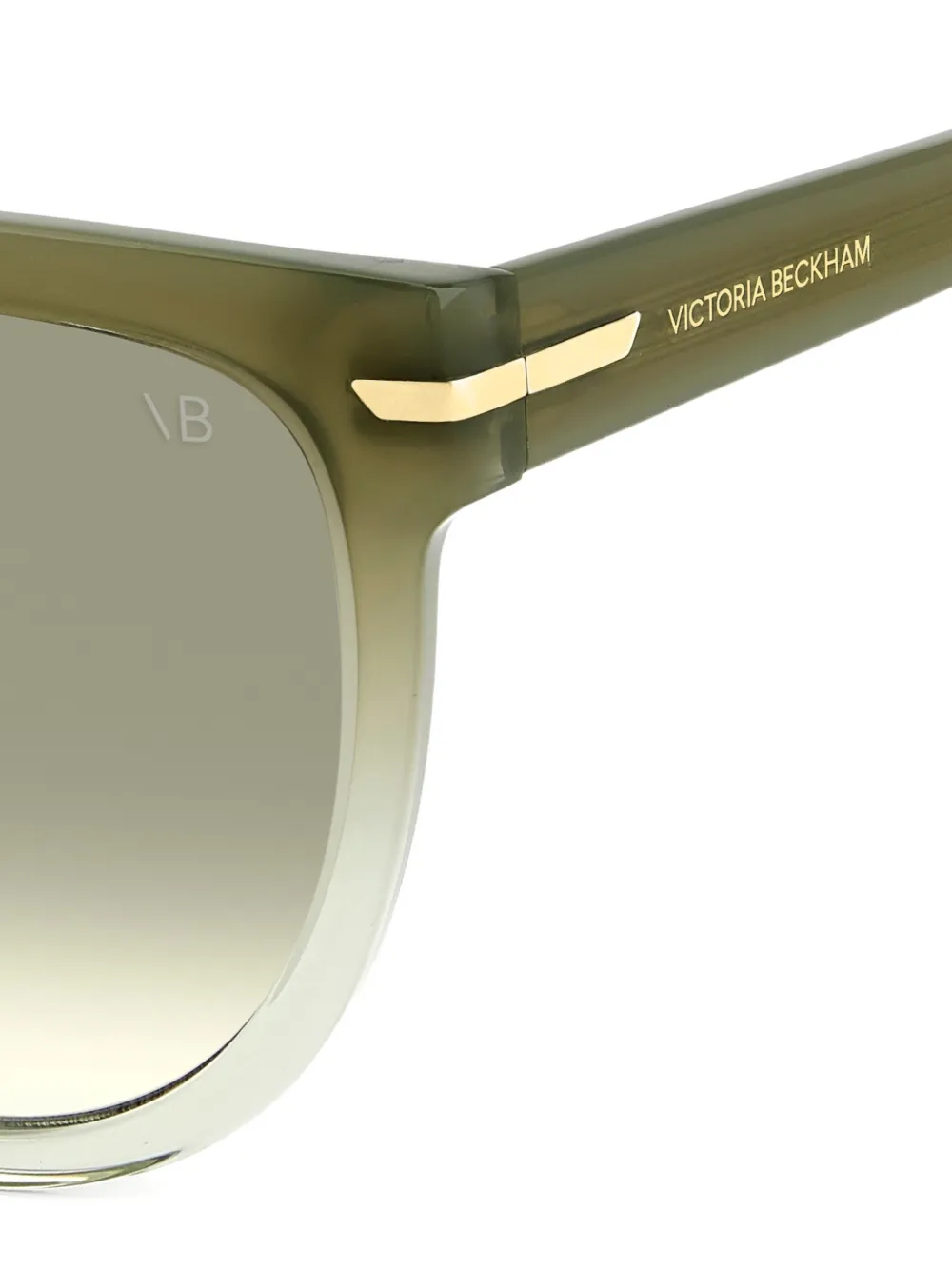 Victoria Beckham Eyewear Zonnebril met piloten montuur Groen