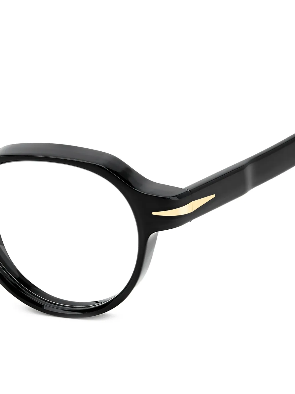  Eyewear By David Beckham Round-frame Glasses - Black 