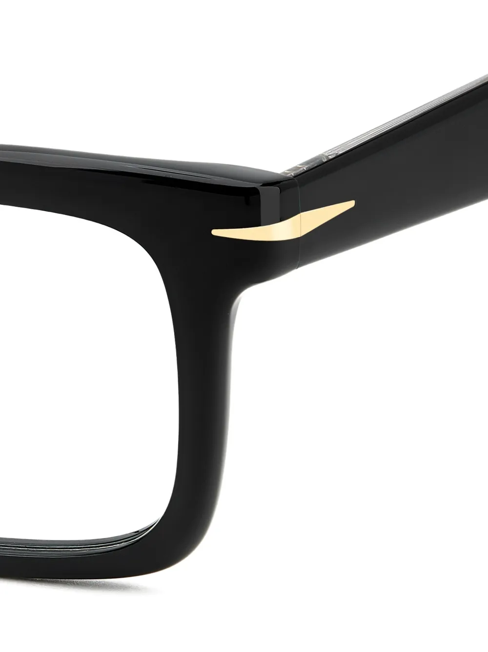  Eyewear By David Beckham Rectangular-frame Glasses - Black 