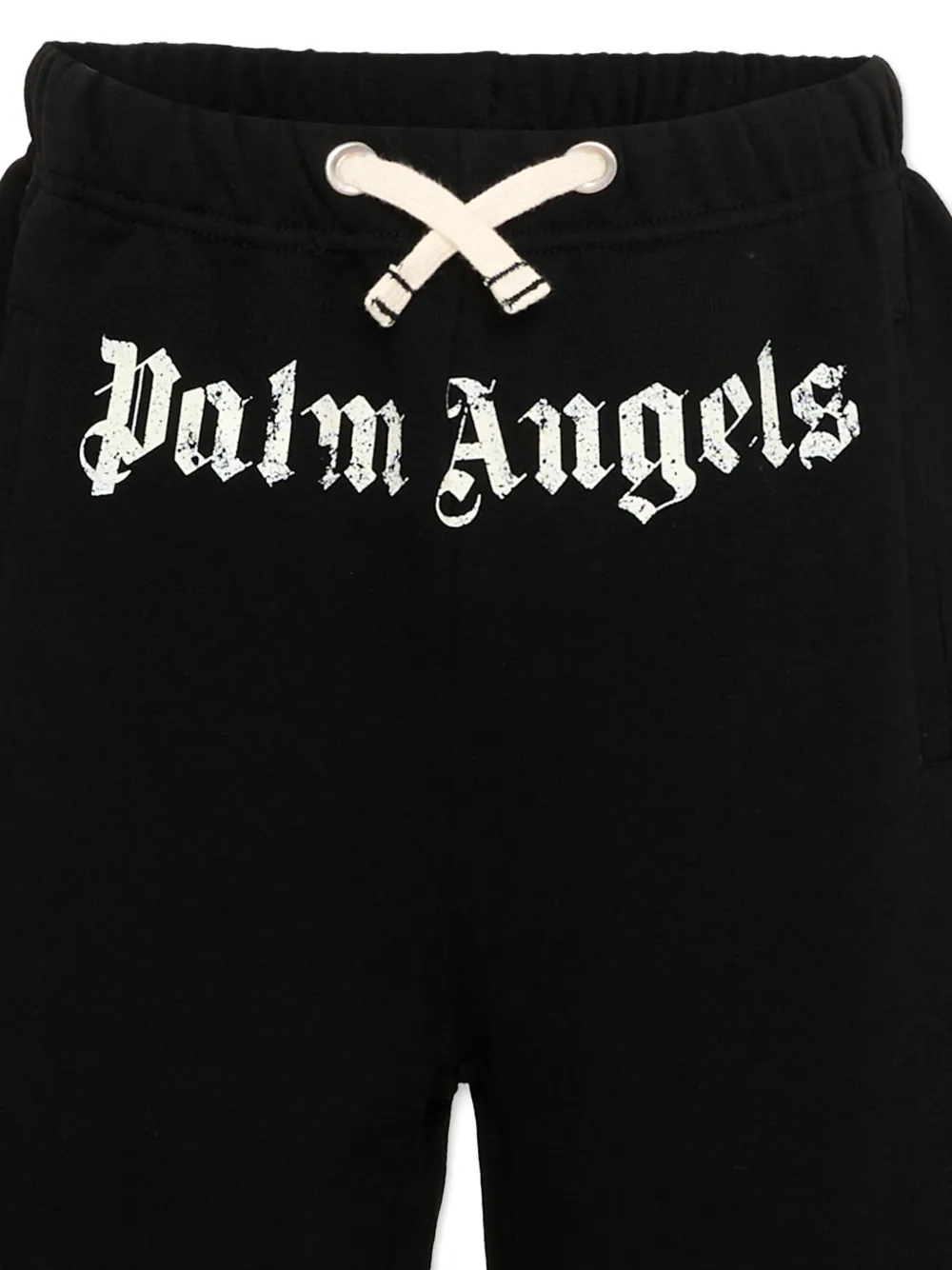 Palm Angels Kids Shorts met logoprint Zwart